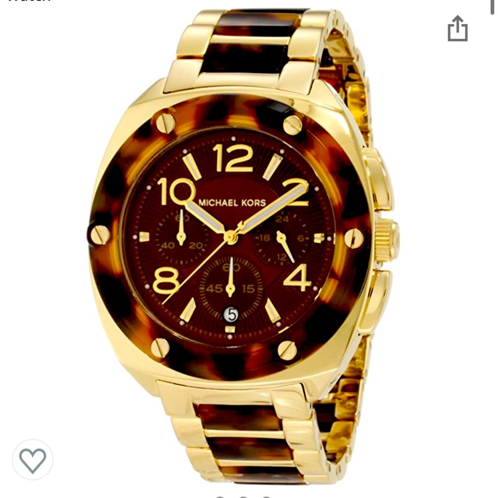 Michael Kors Tribeca Tortoise Brown Dial Watch
